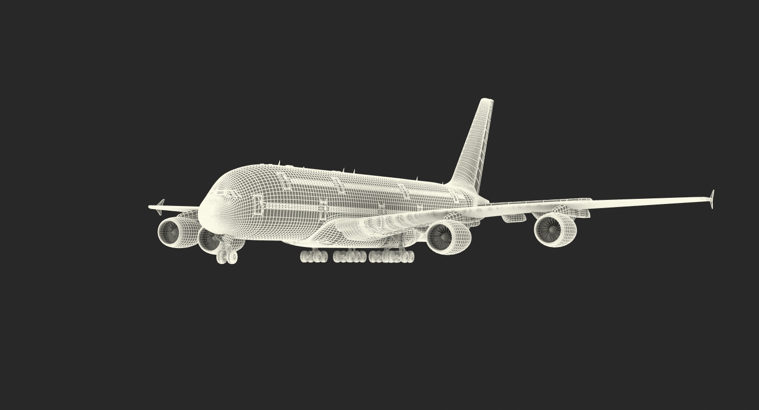 Airbus A380 1000 Air France 3D